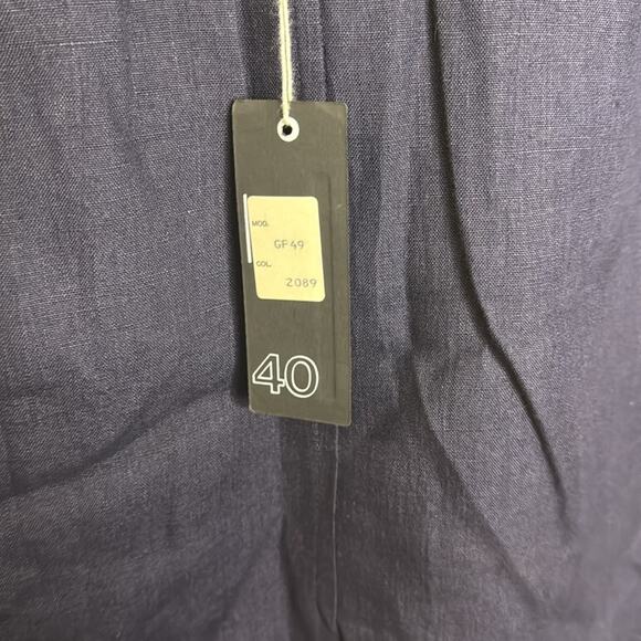 Vintage NWT Umberto Ginocchietti Women's Navy Blue Midi Skirt - Picture 6 of 7